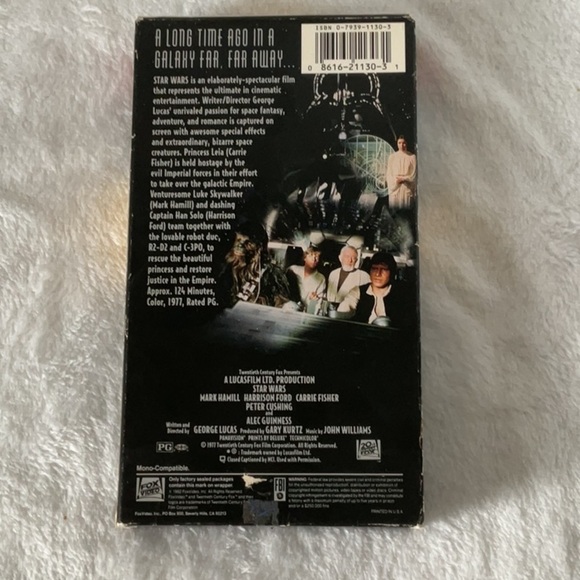 Star Wars VHS with Iconic Artwork - Picture 2 of 6